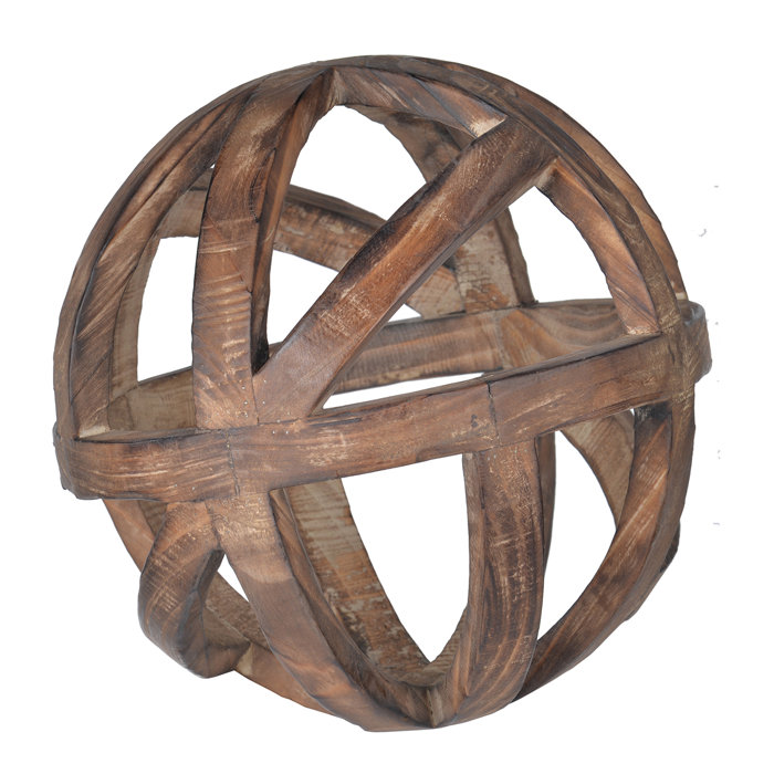 Loon Peak® Mcmakin Natural Decorative Wood Ball Sculpture & Reviews Wayfair